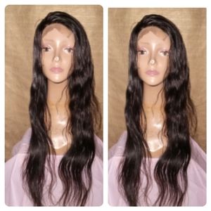 30" Brazilian unprocessed body wave human hair wig 4x4 free part